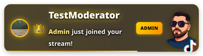 Admin join alert
